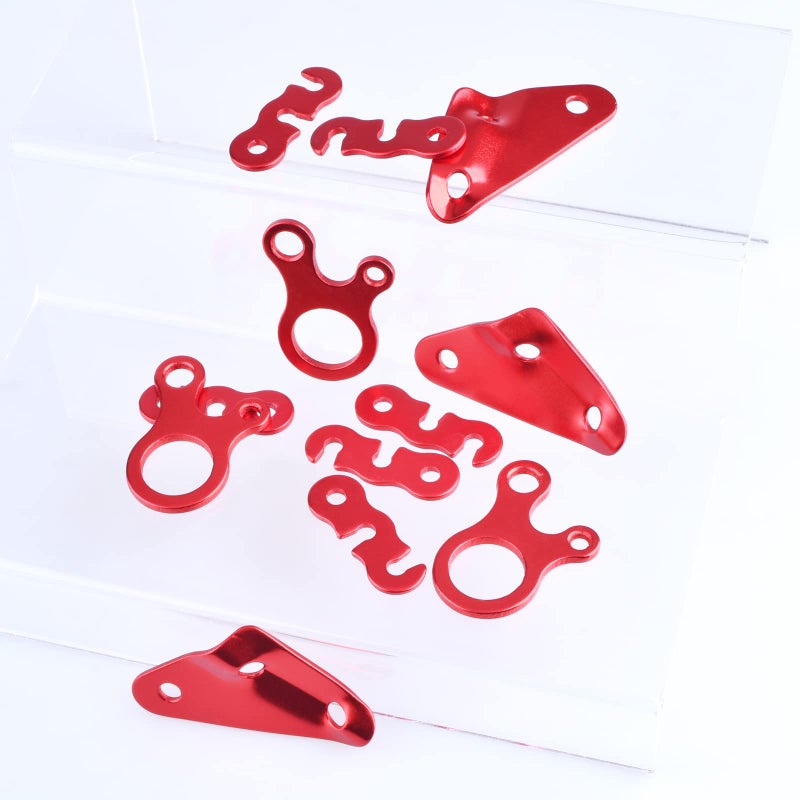 تراي وندر منظم حبل شد الخيمة Triwonder، حلقة شد حبل باراكورد، مصنوع من سبائك الألومنيوم، مناسب للتخييم والمشي لمسافات طويلة (أزرق (شكل حلزوني) - عبوة من 12 قطعة) - Image 5