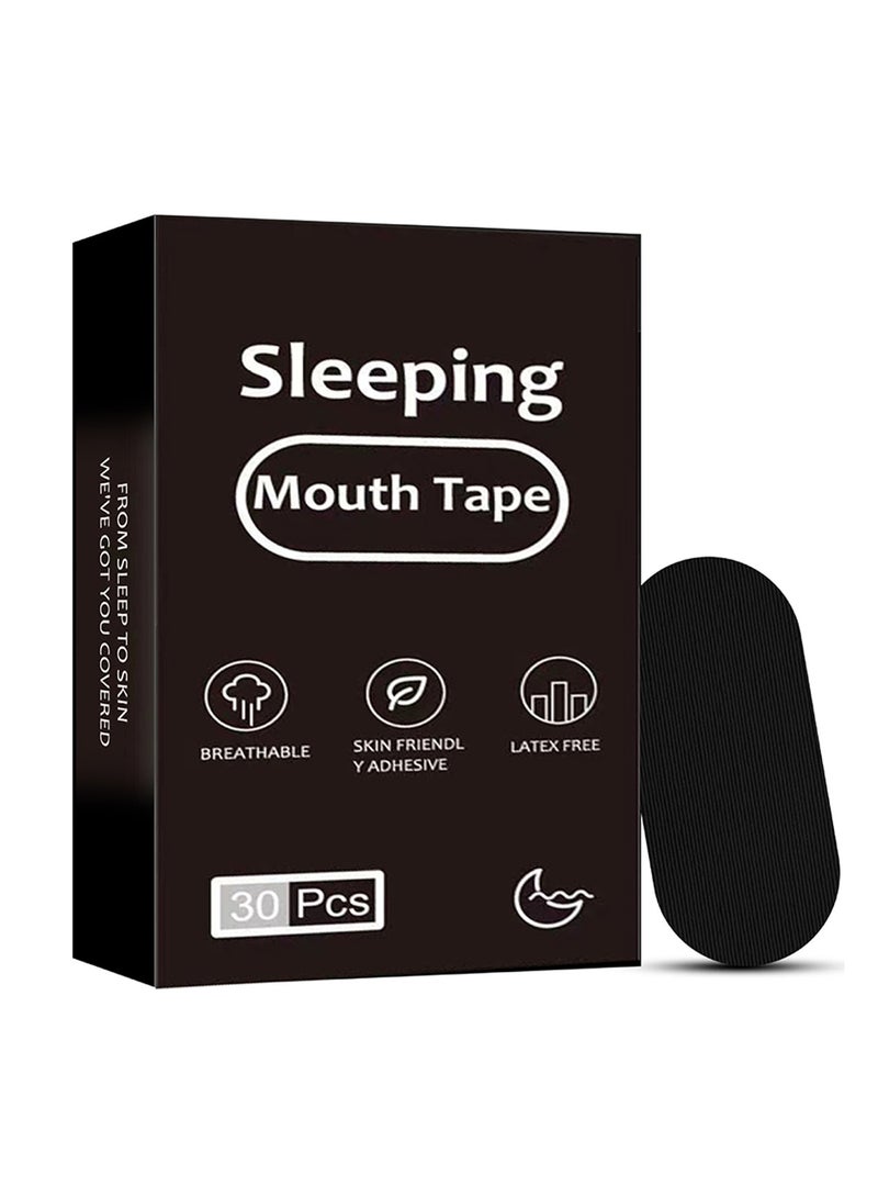 Sleeping Mouth Tape, Breathing Correction to Reduce Snore Patch Pain-Free Removal, Gentle on Skin 30Pcs - Image 1