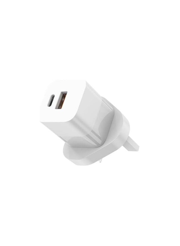 EKR كابل شحن سريع مضفر من EKR، ١٠٠ واط، من USB-C إلى USB-C | ٢ متر | شريحة Emark | نقل بيانات عالي السرعة - أسود ومحول طاقة EKR، ٣٣ واط، GaN Type-C + USB-A، شاحن سريع لأجهزة iPhone 13/14/15/16/17، Samsung Galaxy، Pixel، iPad، AirPods، WhiteBundle - Image 3