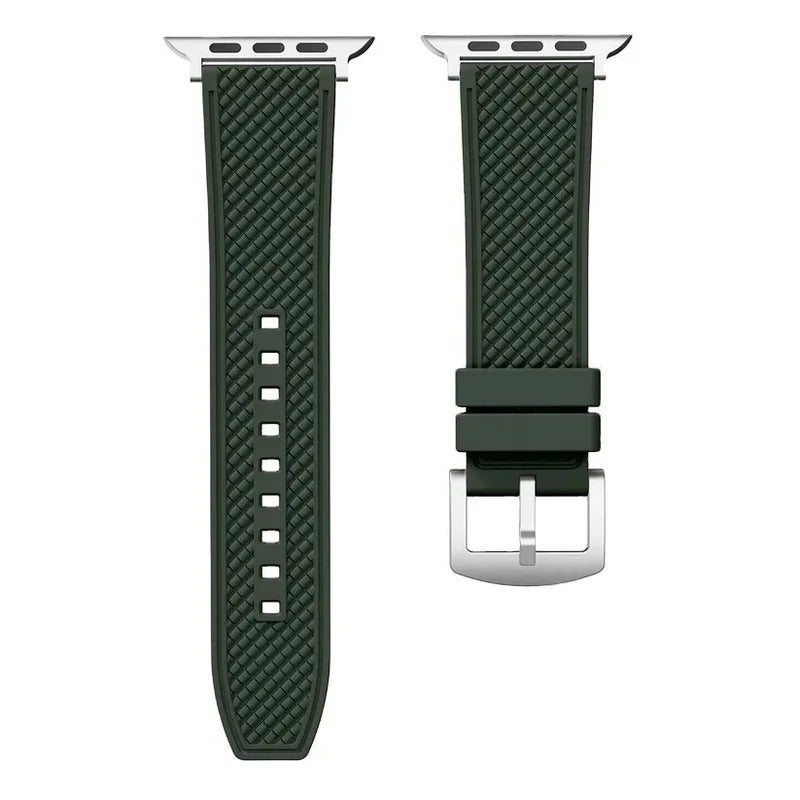 Universal FKM Rubber Watch Band Quick Release 18mm 19mm 20mm 21mm 22mm 24mm Watch Strap Replacement Compatible with Apple Suunto & Other Sport Watches - Image 2
