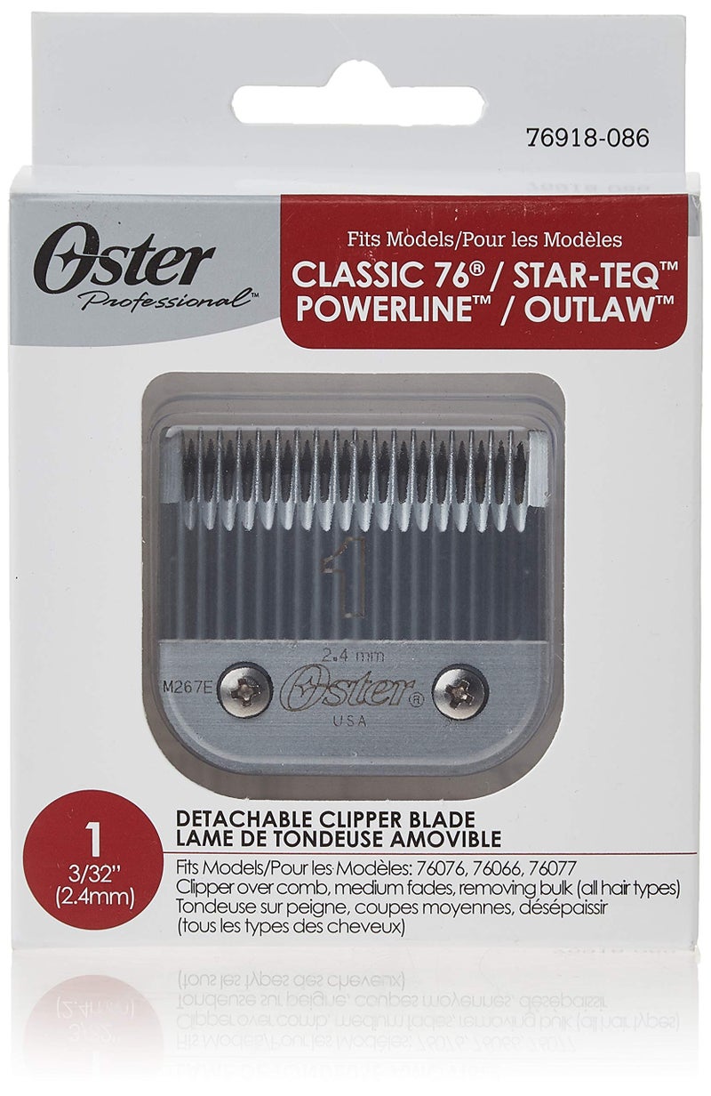 Oster Professional 76918086 Size 1 Hair Clipper Replacement Blade 244 mm