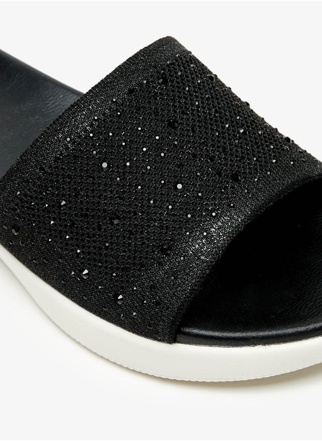 Le Confort - Women's Embellished Slip-On Flatform Sandals - Image 1