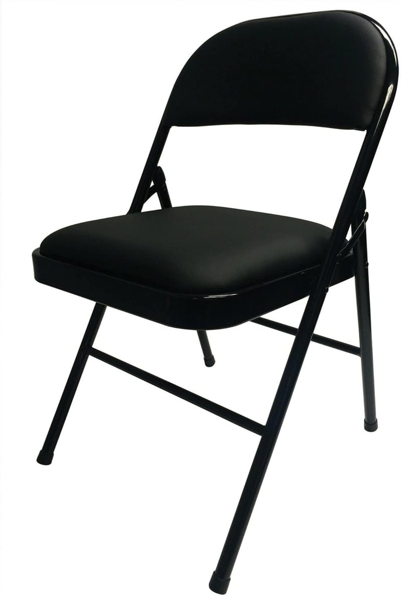 Realspace Vinyl Padded Folding Chair 2934H x 1812W x 1958D Black - Image 3