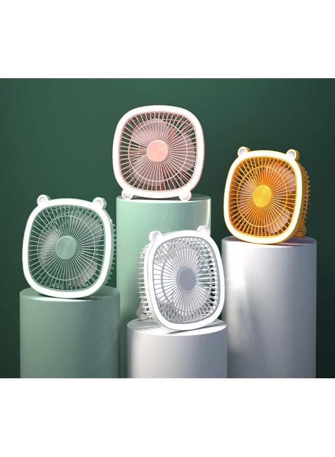 melfi Multicolor Portable Rechargeable Desktop  Fan With Led Light  - Image 5