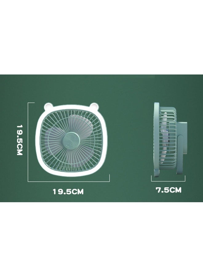 melfi Multicolor Portable Rechargeable Desktop  Fan With Led Light  - Image 3