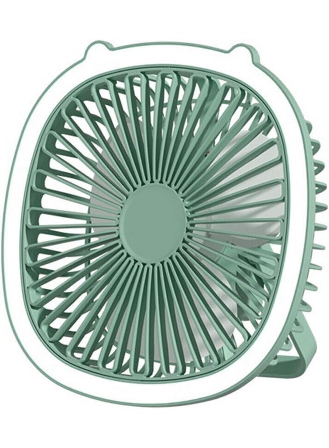 melfi Multicolor Portable Rechargeable Desktop  Fan With Led Light  - Image 1