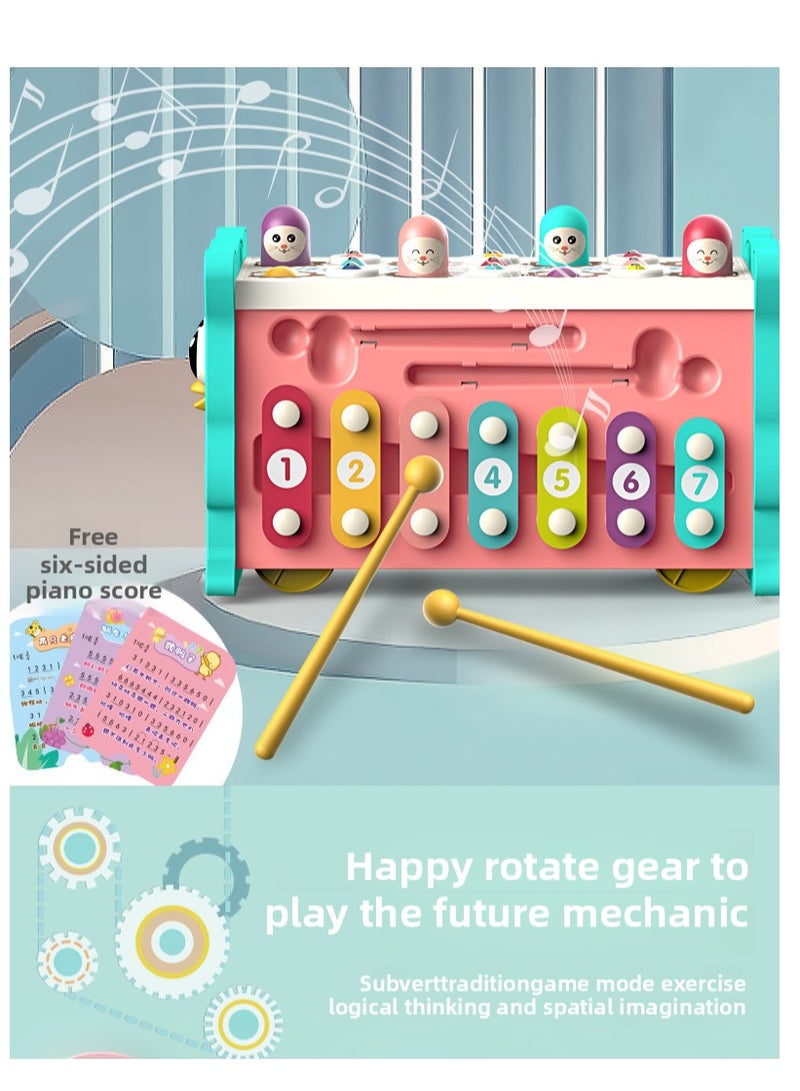 بيبي-إن مكعب تعليمي للأطفال 3 سنوات | هدايا عيد الميلاد مع ألعاب موسيقى وأشكال وألوان لتطوير المهارات - Image 3