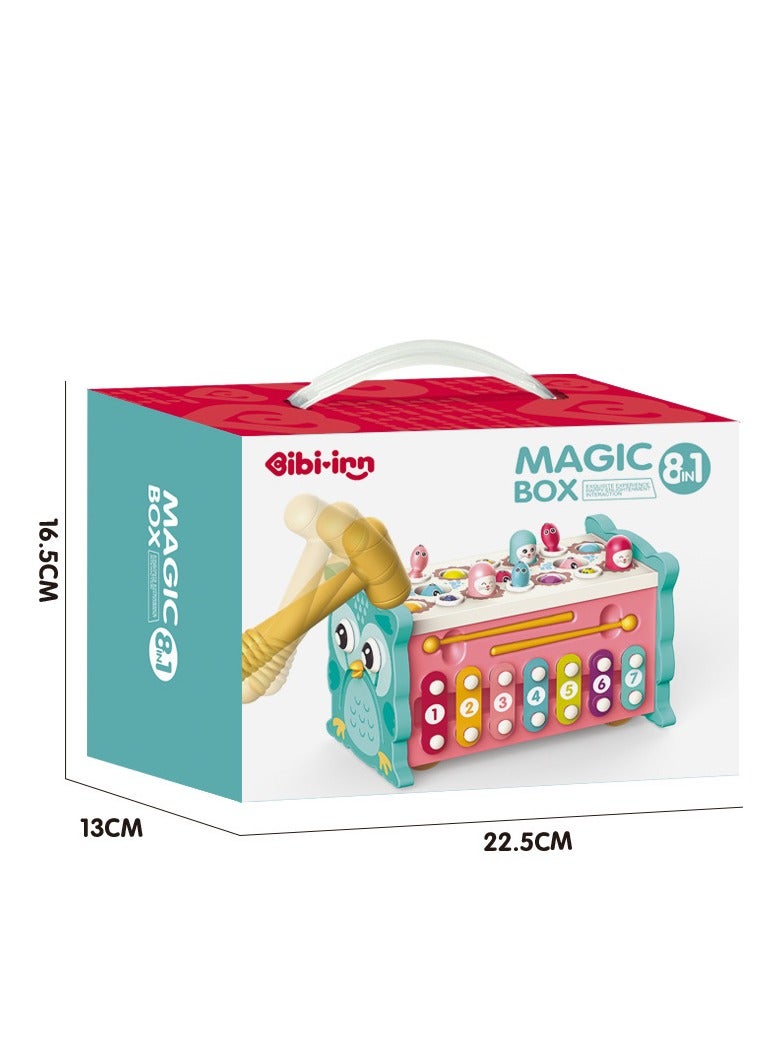 بيبي-إن مكعب تعليمي للأطفال 3 سنوات | هدايا عيد الميلاد مع ألعاب موسيقى وأشكال وألوان لتطوير المهارات - Image 5