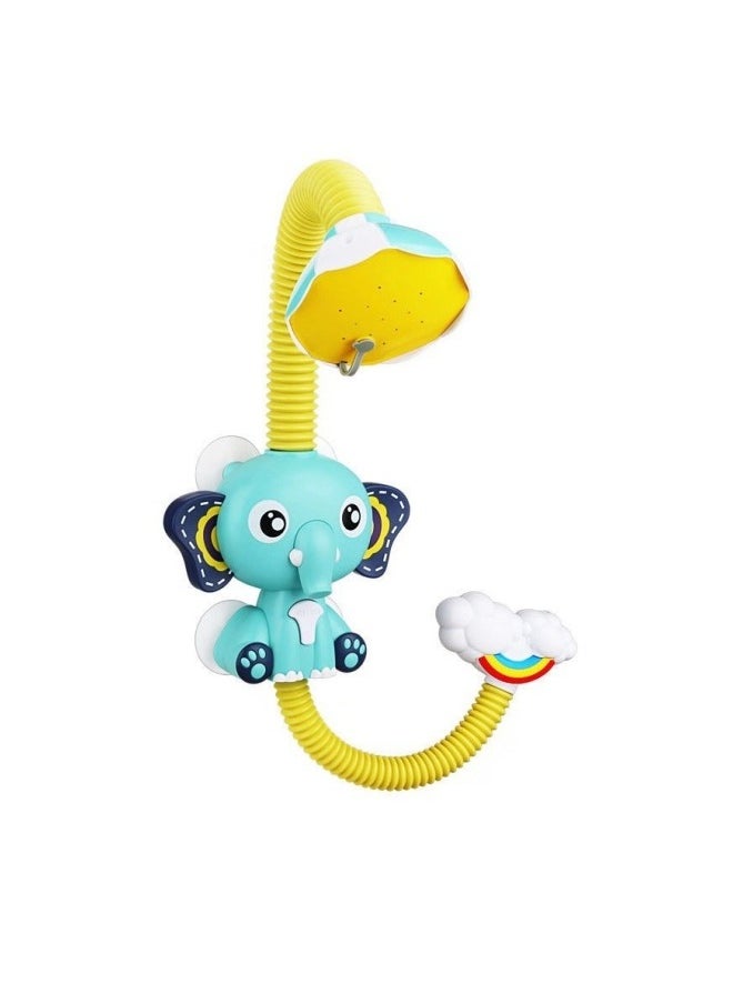 MIXDE - Elephant Bath Toy, Baby Bath Shower Head with Gentle Shower Pressure, Children's Shower Electric Water Sprayer, Angle Adjustment Sprinkler, Punch-free Design, Fun Bathtub Toy, for Babies Aged 3+ in Tub or Sink, BPA Free - Image 1