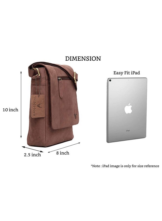 Wildhorn حقيبة ساعي جلدية وايلدهورن للرجال | حقيبة متعددة الاستخدامات عبر الجسم | حقيبة سفر بحزام قابل للتعديل | الأبعاد: الطول - 8 بوصة، الارتفاع - 10.5 بوصة، العرض - 2.75 بوصة - Image 3