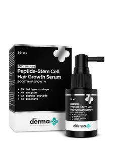 Hair Growth Serum 20 Percent Actives Peptide Stem Cell 30ml With 9 Percent Foligen Analupe 4 Percent Anagain 3 Percent Copper Peptide 1 Percent Redensy For Hair Growth Reduces Hair Fall 30ML