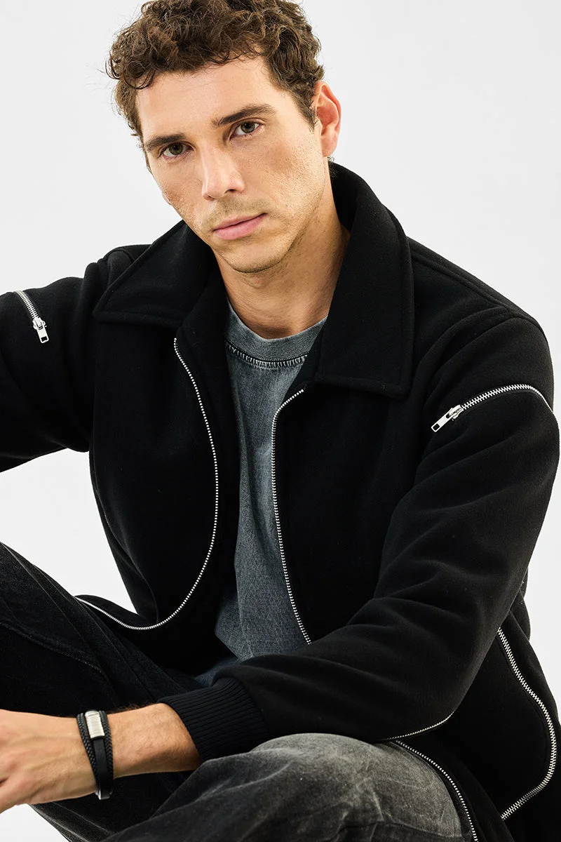 SNITCH Multi Zipper Regular Fit Jacket