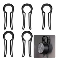 Bukela Stove Knob Covers, Door Knob Safety Cover for Kids, 5 Pcs Gas Stove Knob Locks, Oven Knob Covers for Child Pet Safety (black)  - Image 1