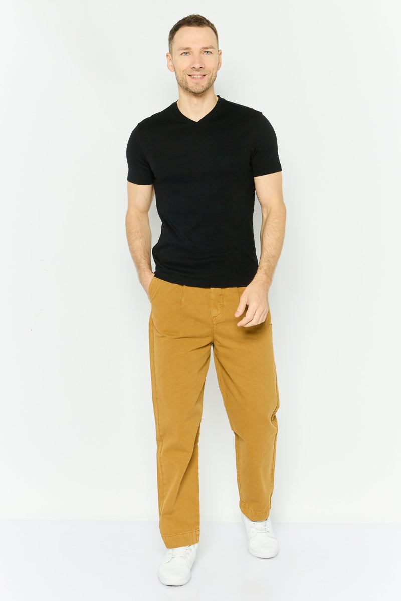 GANT Men Regular Fit Solid Chino Pants, Brown - Image 2