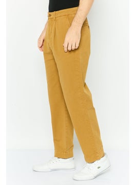 GANT Men Regular Fit Solid Chino Pants, Brown  - Image 3