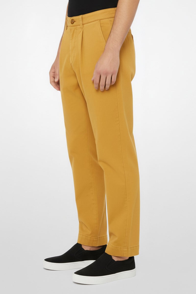 GANT سروال تشينو عادي للرجال، بني - Image 3