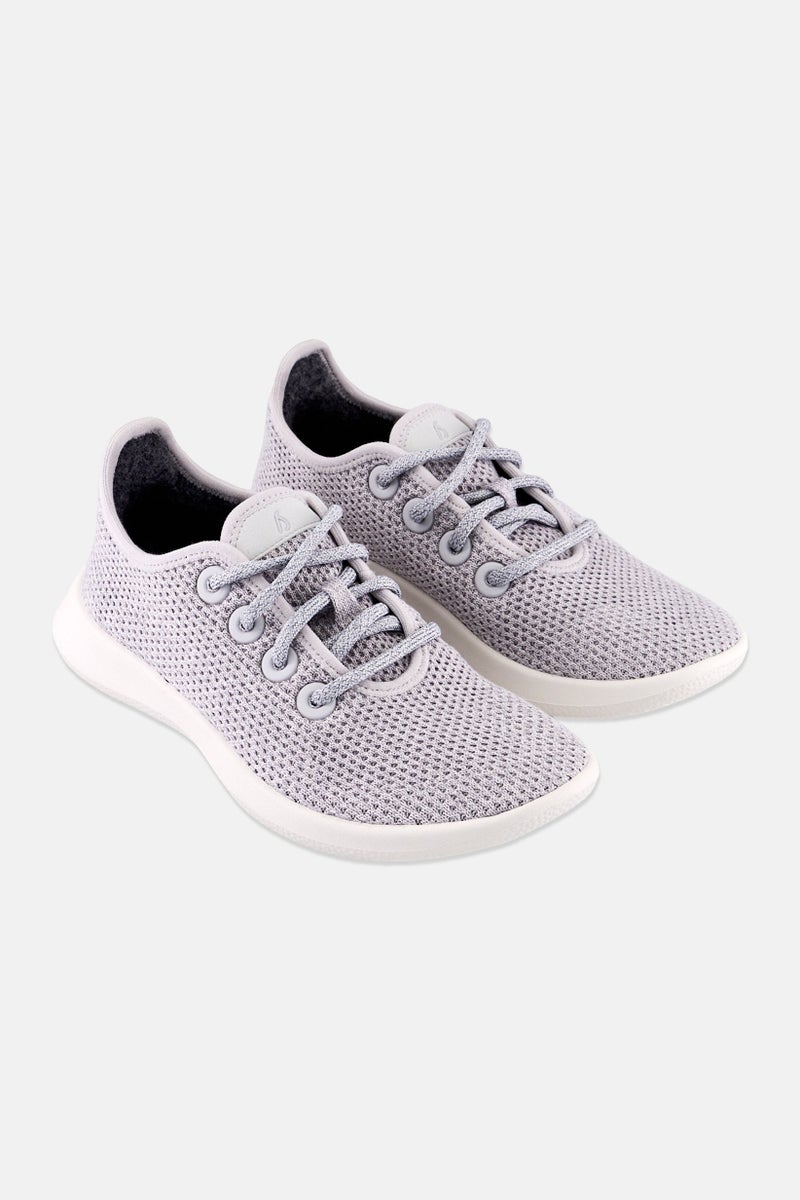 Allbirds Women Wide Lace Up Shoes, Grey - Image 1