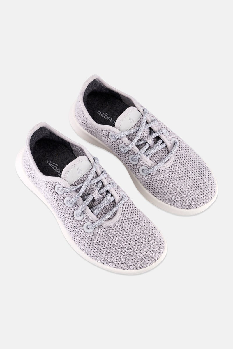 Allbirds Women Wide Lace Up Shoes, Grey - Image 4