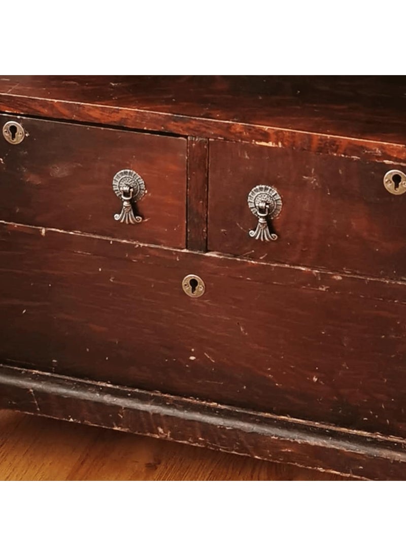 Dophee dophee Antique Bronze Round Drop Pulls Single Hole Cabinet Handles for Drawer Bin Wardrobe Dresser Furniture with Mounting Screws 37x60mm146x236 5Pack  - Image 5