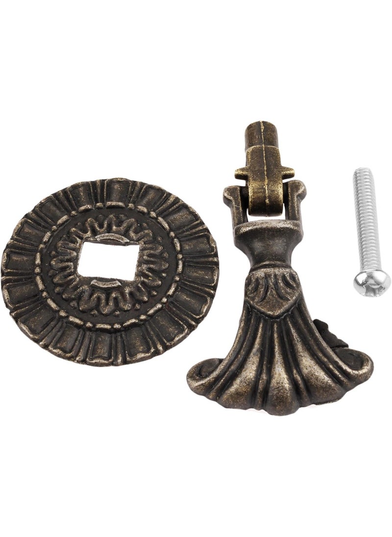 Dophee dophee Antique Bronze Round Drop Pulls Single Hole Cabinet Handles for Drawer Bin Wardrobe Dresser Furniture with Mounting Screws 37x60mm146x236 5Pack  - Image 3