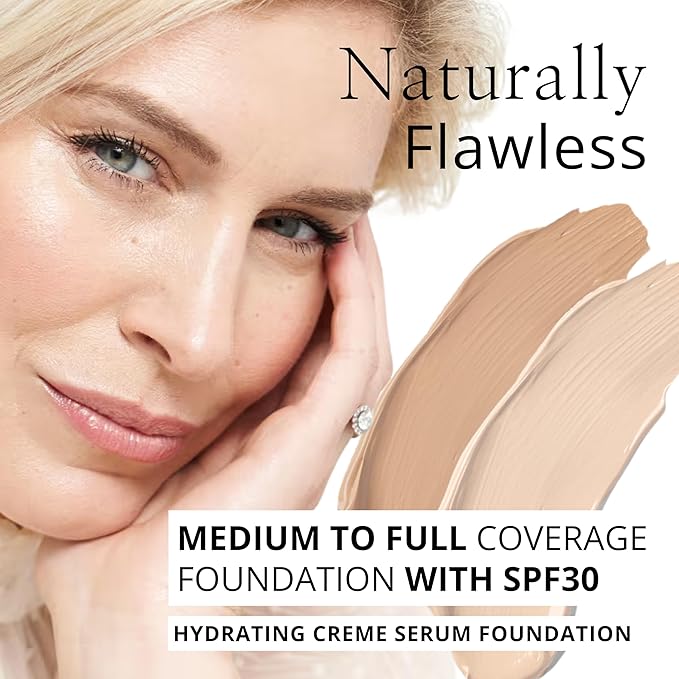Studio 10 Perfect Canvas Medium to Full Coverage Foundation Compact Light Shade Dewy Serum Foundation Cream for Mature Skin with SPF30 - Image 3