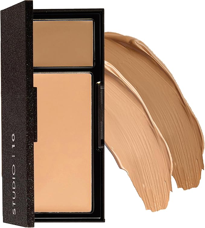 Studio 10 Perfect Canvas Medium to Full Coverage Foundation Compact Light Shade Dewy Serum Foundation Cream for Mature Skin with SPF30 - Image 1