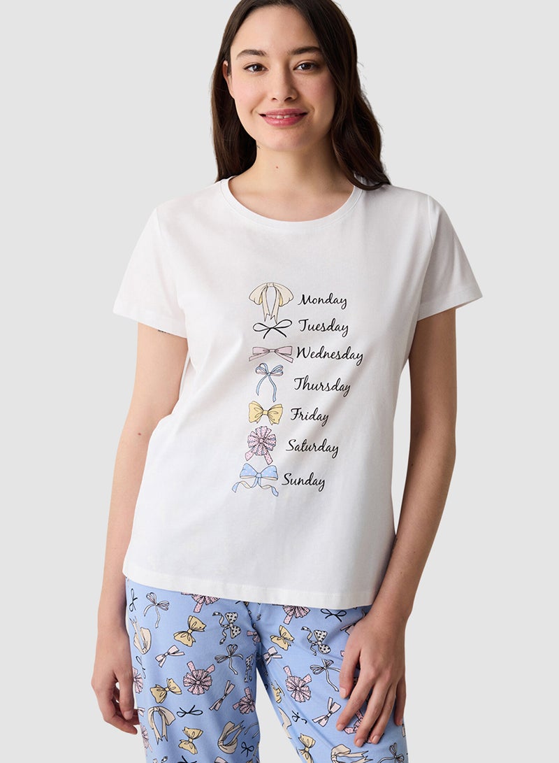 Penti Cute Bow Cotton Pyjama Set - Image 3