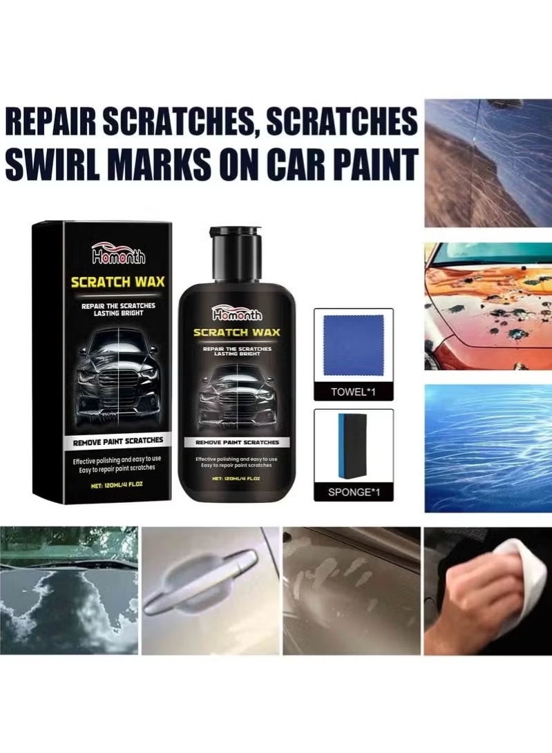 Homonth Car Scratch Wax for Repair Scratches, Remove Paint Scratches, and Restore Car's Luster - Image 4