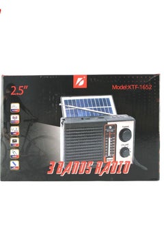Generic KTF-1652 Solar Speaker: 3-Band AM/FM Radio with Bluetooth, USB/TF Slot, and Flashlight  - Image 5