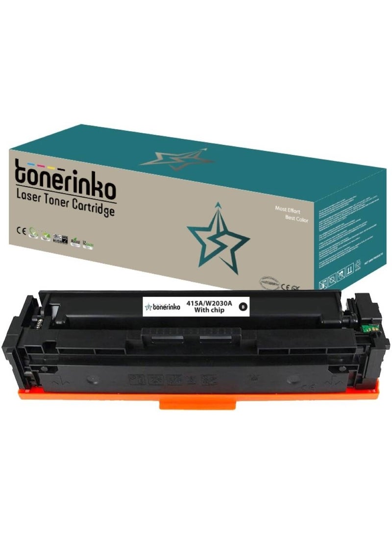 Toner Cartridge Tonerinko Premium Replacement Toner Cartridge Compatible With HP 415A,415X,W2030A, W2030X, W2031A, W2032A, W2033A, HP Color LaserJet Pro MFP M479fdw,M479fnw (Black 415A/W2030A With Chip) | W2031A Model: W2031A Brand: Tonerinko No Competing Marketplace Offers - Image 1
