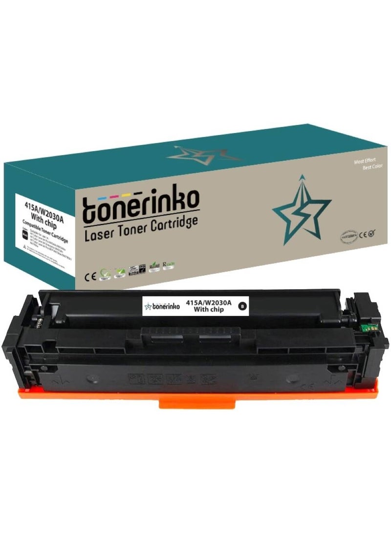 Toner Cartridge Tonerinko Premium Replacement Toner Cartridge Compatible With HP 415A,415X,W2030A, W2030X, W2031A, W2032A, W2033A, HP Color LaserJet Pro MFP M479fdw,M479fnw (Black 415A/W2030A With Chip) | W2031A Model: W2031A Brand: Tonerinko No Competing Marketplace Offers - Image 2