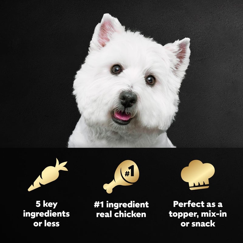 Cesar Simply Crafted Adult Wet Dog Food Toppers for Dry Food, Chicken, Carrots, Potatoes & Peas, 1.3 oz Tubs, 10 Count - Image 2
