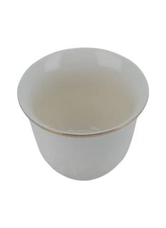 Alsaif Gallery 12 Pieces set of white Arabic coffee cups with roses  - Image 3
