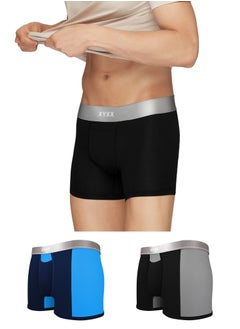 Pack of 3 Illuminati Intellisoft Micro Modal Color Blocked Solid Men Trunk