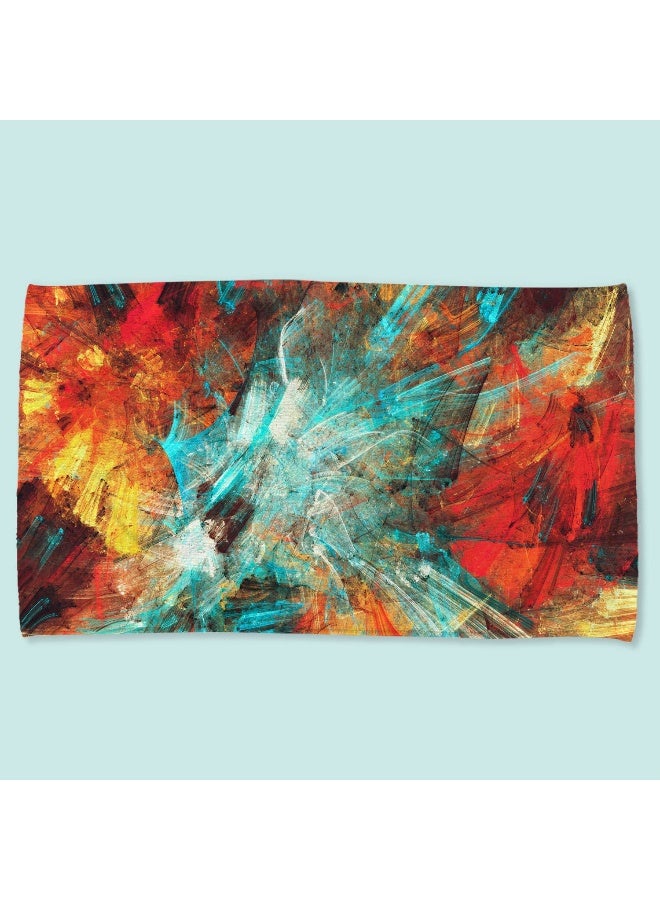 Status 3D Printed n9 Processed Bath Towel for Travel, Beach use 60 x 120 cm - Image 2