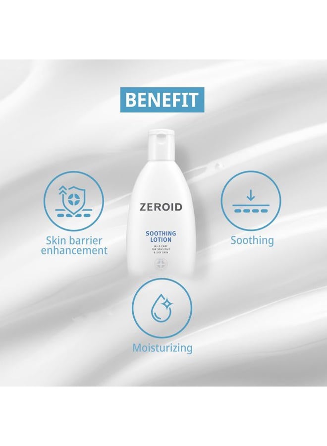zeroid Soothing Lotion | Moisturizer for Sensitive Skin | Skin Barrier Repair | Face & Body Lotion for Soothing & Calming | Lotion for Extremely Dry Skin | Korean Skin Care | 6.76 fl oz (200ml) - Image 3