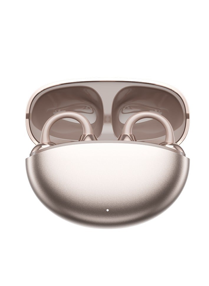 MOTMOOK Open Ear Ring True Open Ear Headphones, Lightweight Comfort Open Ear Clip Wireless Earbuds, Bluetooth 5.4 Headphones with Design Fit Sports Running, Exercise Gold - Image 1