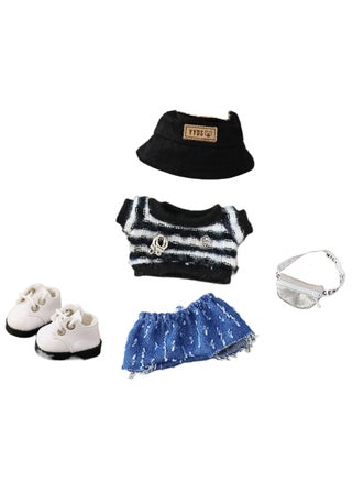 6 in 1 set Black and silver
