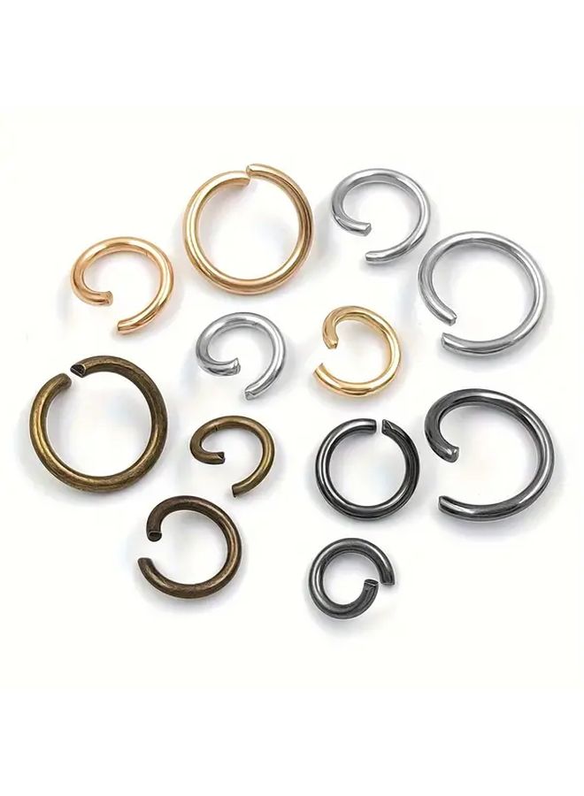 200pcs Mix 4 Colors Open Jump Rings 13x1.6mm for DIY Making Supplies - Image 5