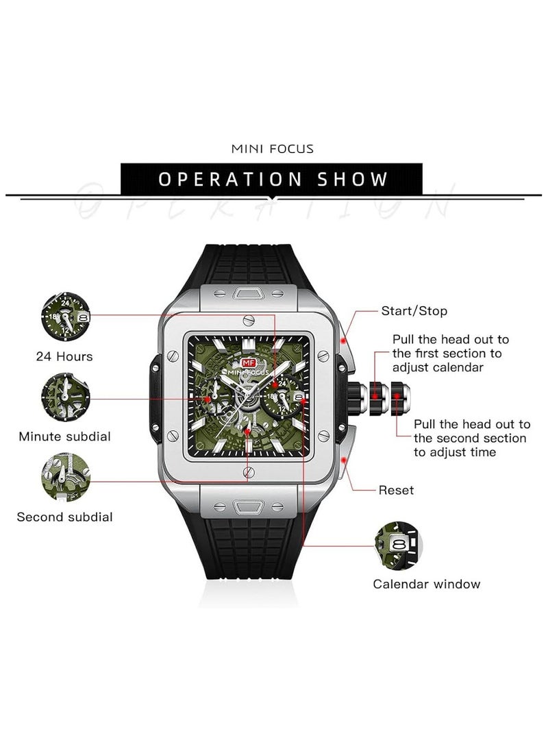 MINI FOCUS - Mini Focus Square Watch MF0475G For Men - Image 1
