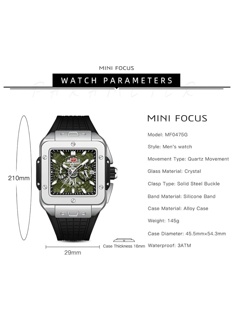 MINI FOCUS - Mini Focus Square Watch MF0475G For Men - Image 1