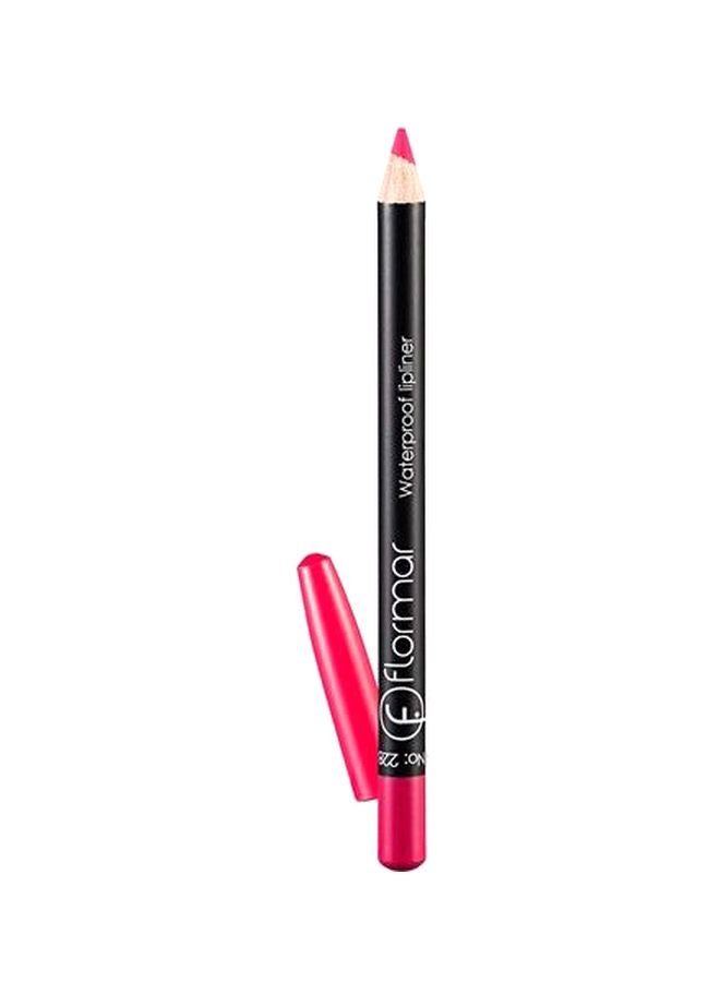 flormar Waterproof Lipliner Pencil 228 Saturated Pink - Image 2