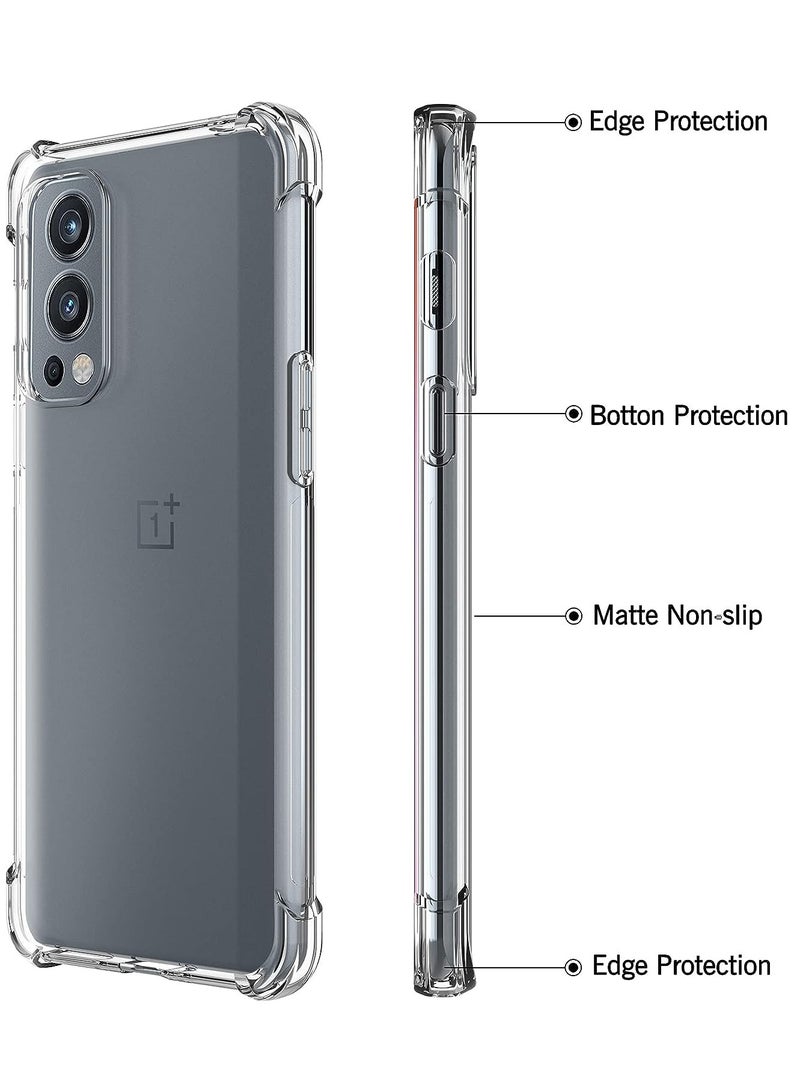 ELTRAZONE Case for OnePlus Nord 2 5G Case Cover Back Air Cushion Soft Silicone Shockproof Protective Bumper Shell Corner, - Image 3
