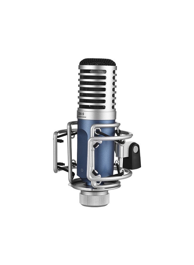 TAKSTAR - SM-9 Cardioid-directional Condenser Recording Microphone Metal Structure Wide Frequency Response with Shock Mount Windscreen for Professional Audio Studio Quality Clear Sound - Image 1