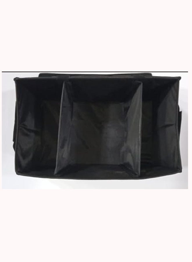 رينو صندوق تخزين منظم لصندوق السيارة الخلفي قابل للطي مع جيوب صغيرة وفتحات، اسود×متعدد الالوان (رينو) - Image 5