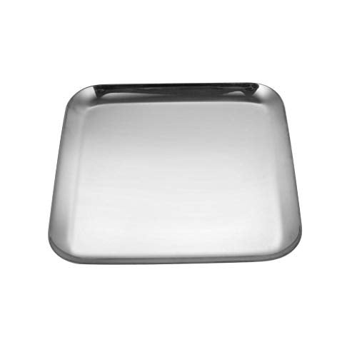 Shri & Sam Stainless Steel Square Tray, Robusto,22 cm - Image 1