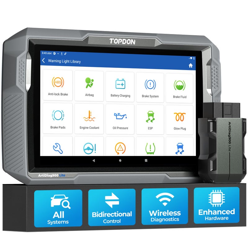 Topdon TOPDON Bidirectional Scan Tool 2024 New ArtiDiag900 Lite Automotive Diagnostic Tool for Full System Scanner for Car with Active Test 8 Reset Wireless OBD2 Scanner Diagnostic Tool for All Vehicles