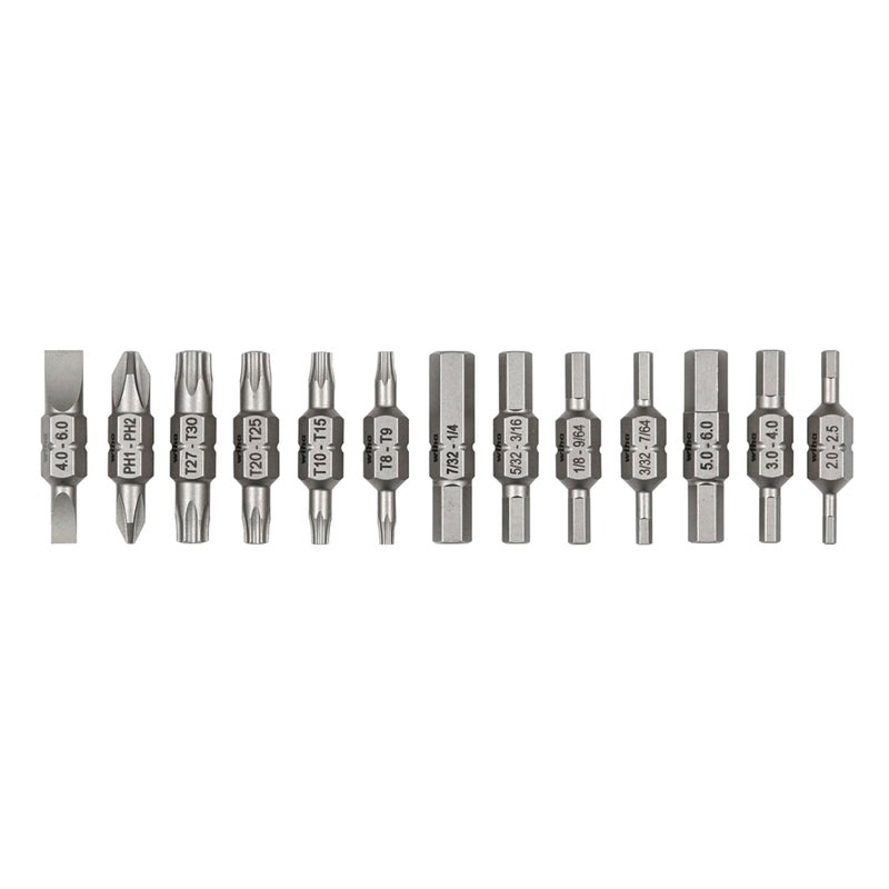 Wiha Double End Insert Bit Reload Set, 13 Piece - Image 1