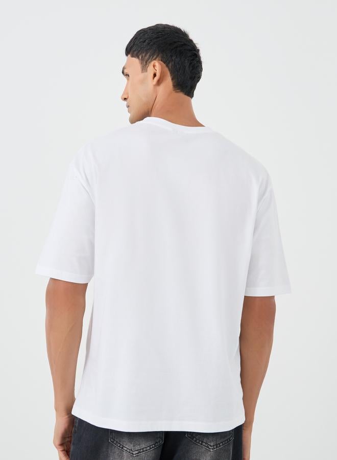 Styli Pack of 3 - Solid Crew Neck Cotton Oversized T-Shirt - Image 5