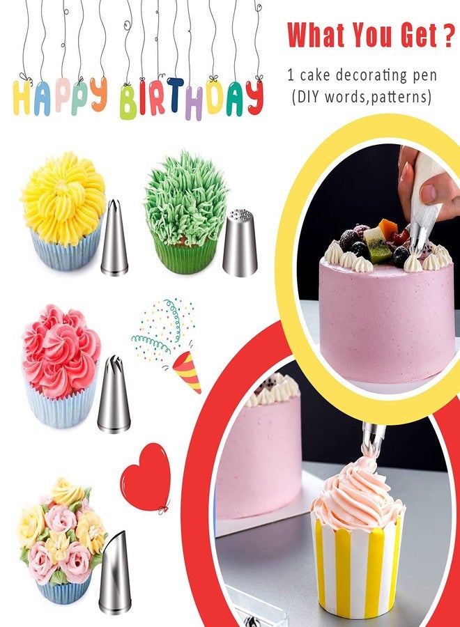 FOOTTOES Stainless Steel 24 Nozzle Piping Set for Cake Decoration and Icing, 17x11.2x4.8cm (Off-White) - Image 2